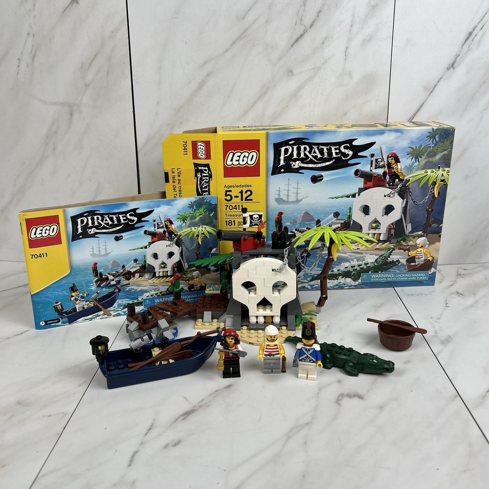 LEGO 70411 Pirates Treasure Island - 100% Complete w/ Manual & Box